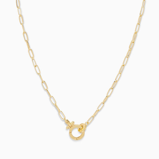 Parker Mini Chain Link Necklace In Gold