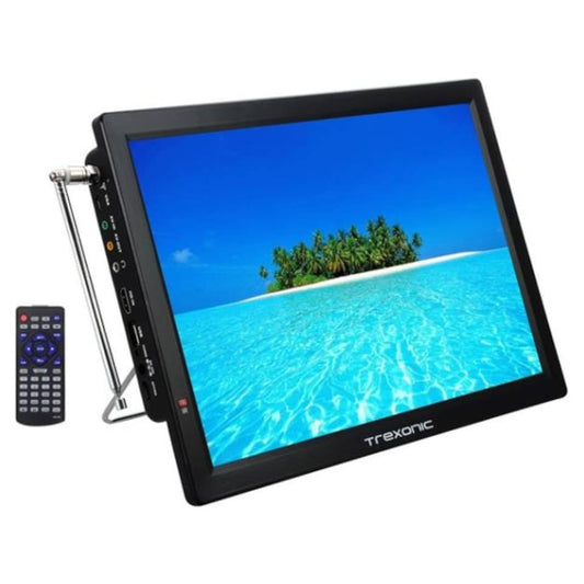 Portable 14" Led Tv With Hdmi, Sd/Mmc, Usb, Vga, Av In/Out Rechargeable