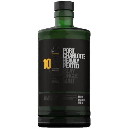 Port Charlotte 10 Whisky, Islay Single Malt, Heavily Peated, Scotch - 750 Ml