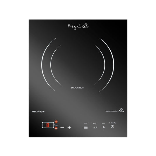 Portable 1400w Single Induction Countertop Cooktop With Digital Control Panel